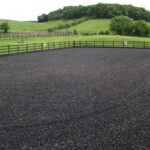 Eco Pet rubber chippings horse riding arena