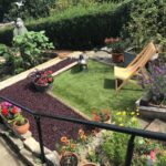 garden with Eco Chip rubber chippings