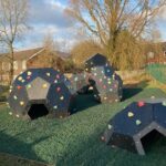 Playground with Eco Play rubber chippings